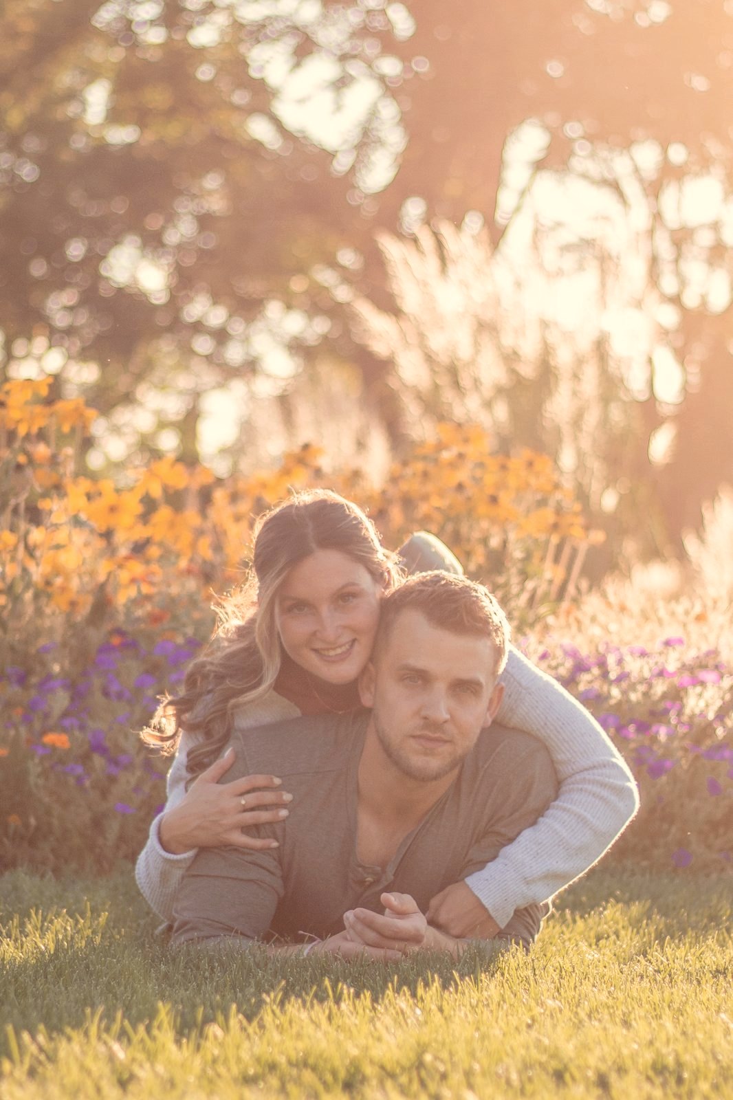 Colorado couple at golden hour