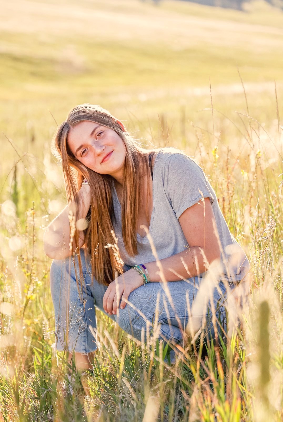 Senior portrait outdoors